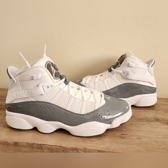 Nike Air Jordan 6 Rings Shoes 'White Cool Grey' 322992-121 Men's Size 8 New - Picture 10 of 10